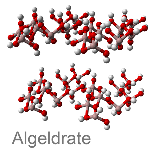 Структурная формула Алгелдрат + Диметикон + Магния трисиликат