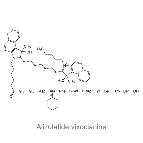 Ализулатид виксоцианин структурная формула