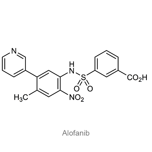 Структурная формула Алофаниб