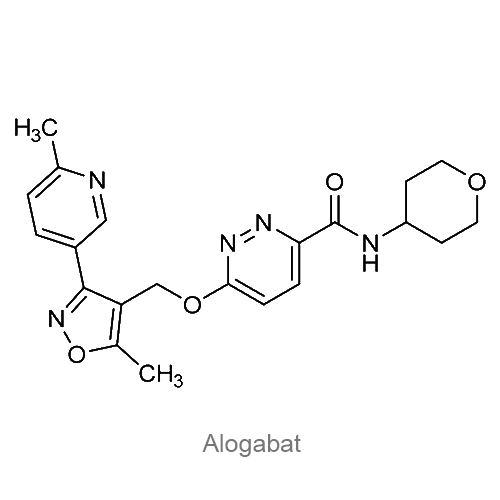 Структурная формула Алогабат