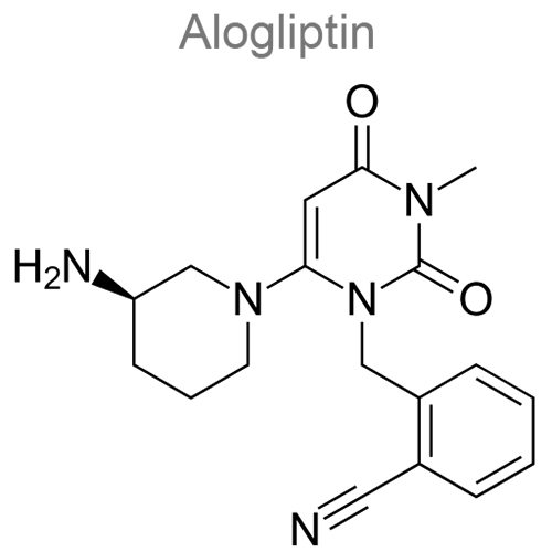 Алоглиптин + Метформин структурная формула