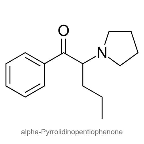 Альфа-пирролидиновалерофенон структурная формула