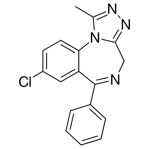 Алпразолам структурная формула