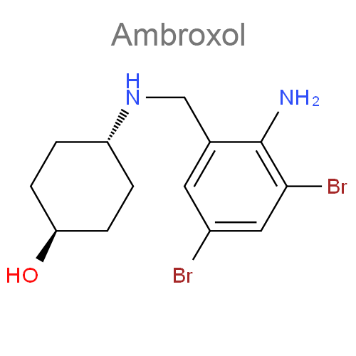 Структурная формула Амброксол + Натрия глицирризинат + Тимьяна ползучего травы экстракт