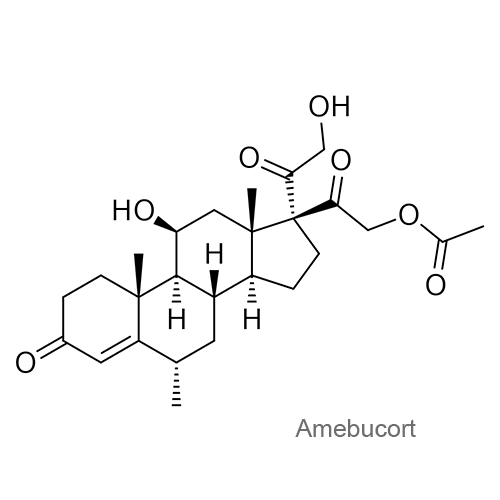 Амебукорт структурная формула