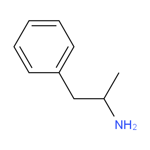 Структурная формула Амфетамин