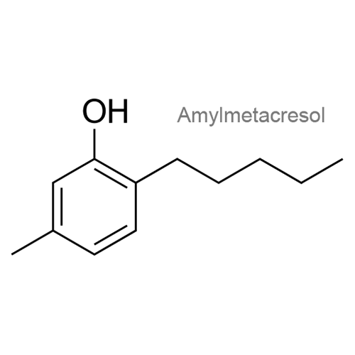 Структурная формула Амилметакрезол + Дихлорбензиловый спирт + Аскорбиновая кислота