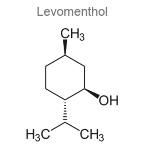 Структурная формула 3 Амилметакрезол + Дихлорбензиловый спирт + Левоментол