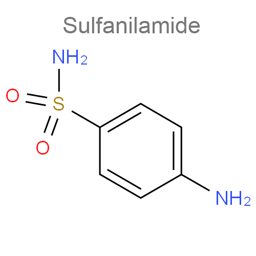 Структурная формула 2 Аминитрозол + Сульфаниламид
