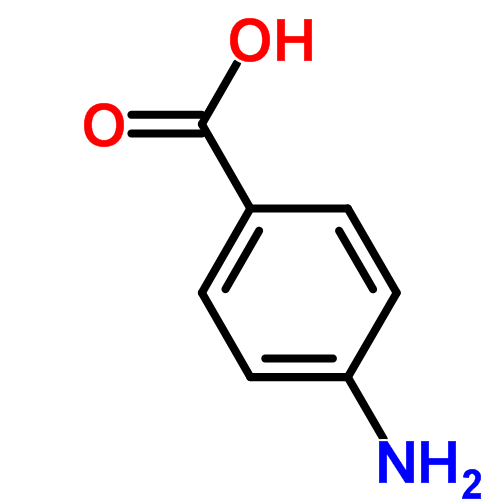Аминобензойная кислота структурная формула