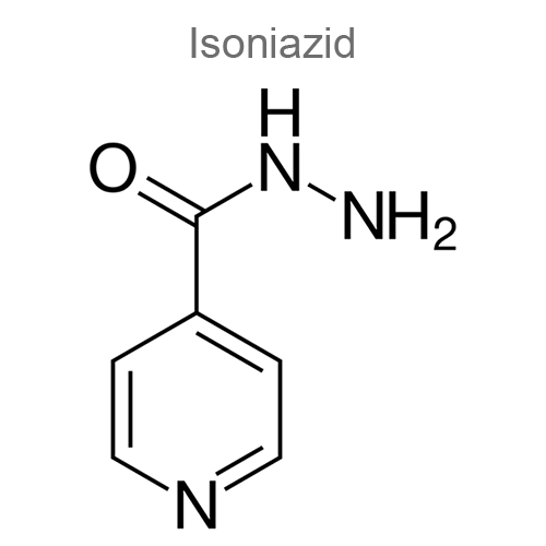 Аминосалициловая кислота + Изониазид структурная формула 2
