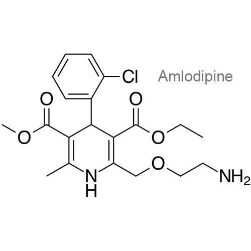 Амлодипин + Индапамид структурная формула