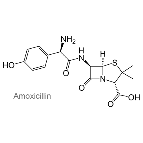 Амоксициллин + Клавулановая кислота структурная формула