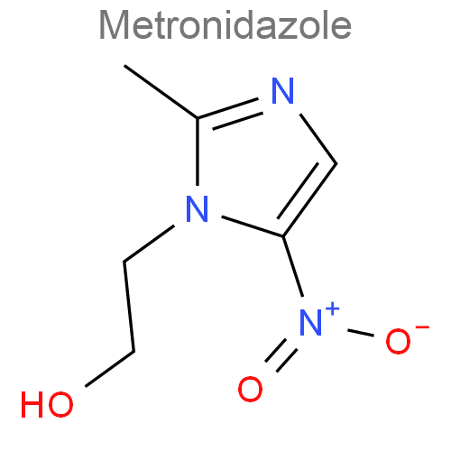 Амоксициллин + Метронидазол структурная формула 2