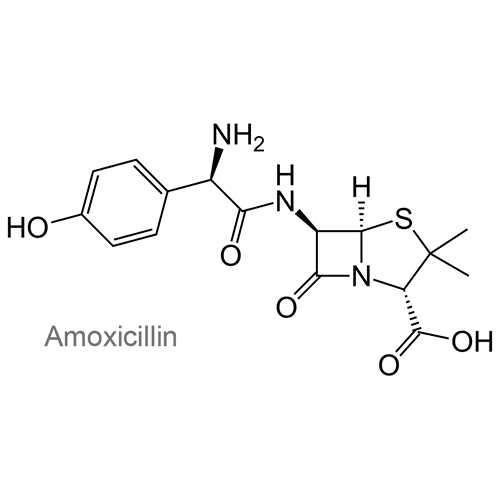 Структурная формула Амоксициллин + Метронидазол