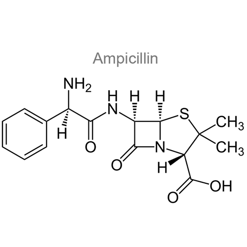 Структурная формула Ампициллин + Оксациллин