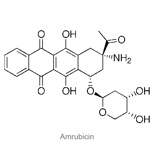 Амрубицин структурная формула