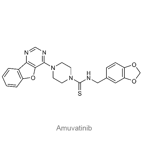 Структурная формула Амуватиниб