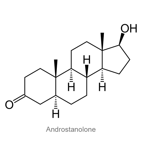 Структурная формула Андростанолон