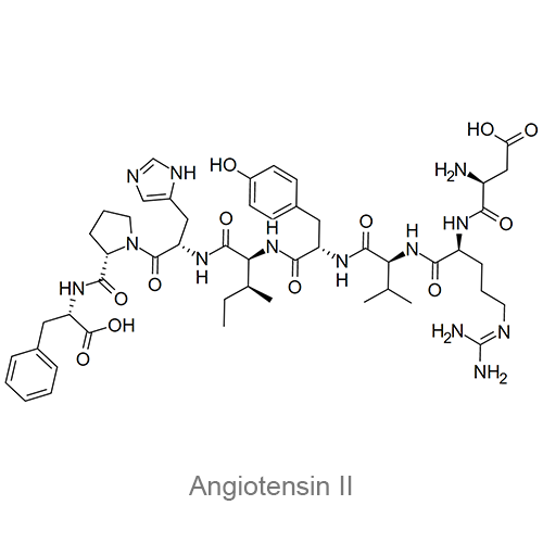 Ангиотензин II структурная формула