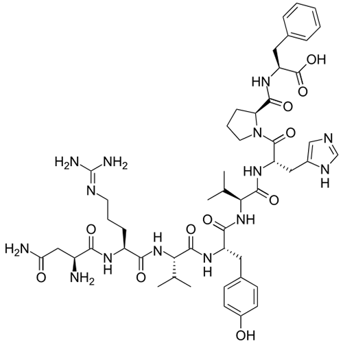 Структурная формула Ангиотензинамид