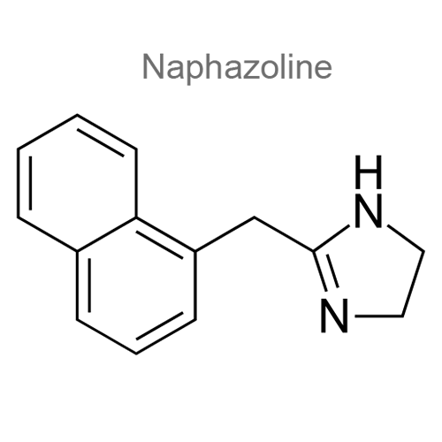 Структурная формула 2 Антазолин + Нафазолин