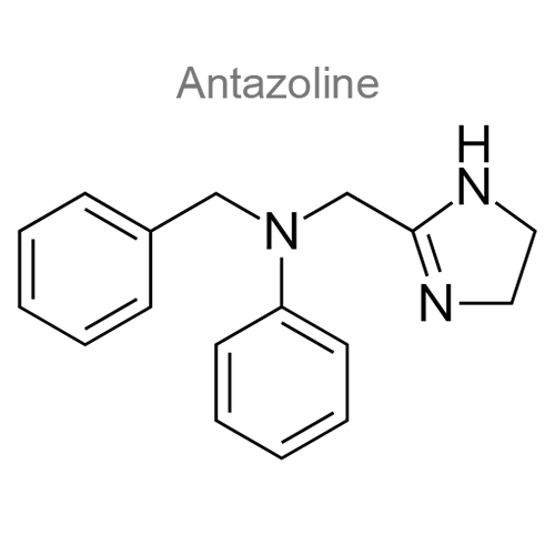 Структурная формула Антазолин + Тетризолин