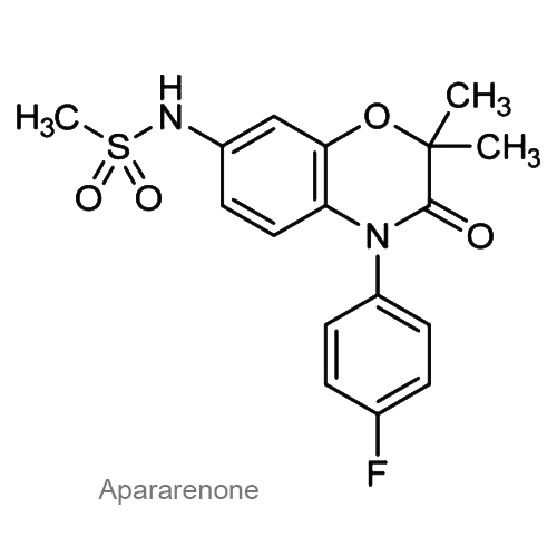 Структурная формула Апараренон