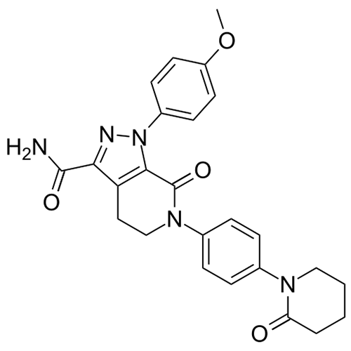 Апиксабан структурная формула