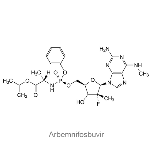 Структурная формула Арбемнифосбувир