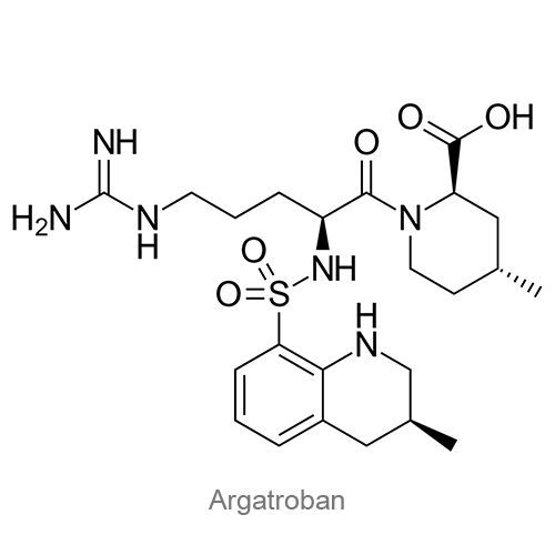 Структурная формула Аргатробан