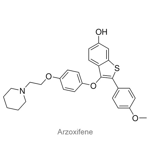 Структурная формула Арзоксифен