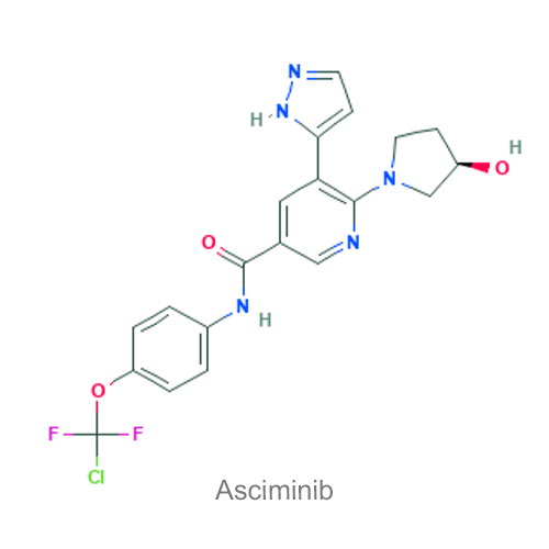 Структурная формула Асциминиб