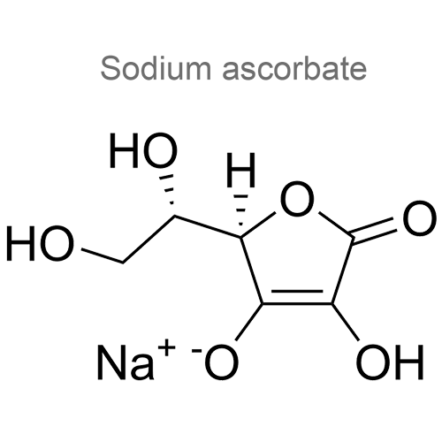 Структурная формула 2 Аскорбиновая кислота [Аскорбиновая кислота + Натрия аскорбат]