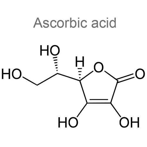 Структурная формула Аскорбиновая кислота + Кальция карбонат + Колекальциферол
