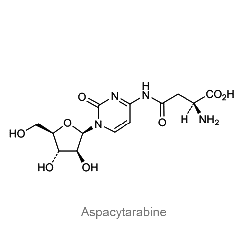 Структурная формула Аспацитарабин