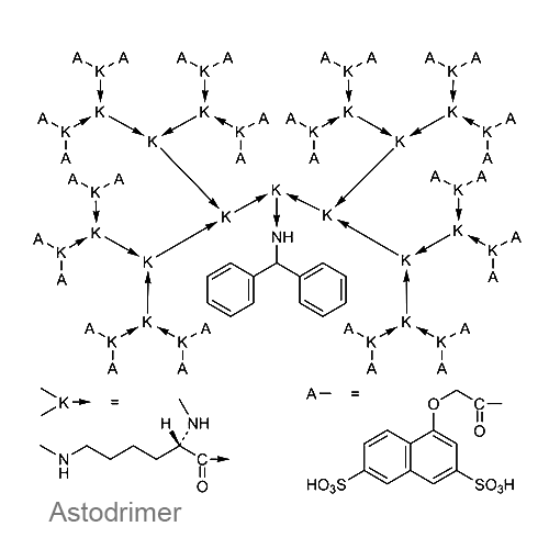 Астодример структурная формула