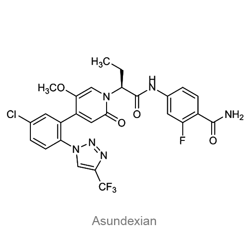 Асундексиан структурная формула