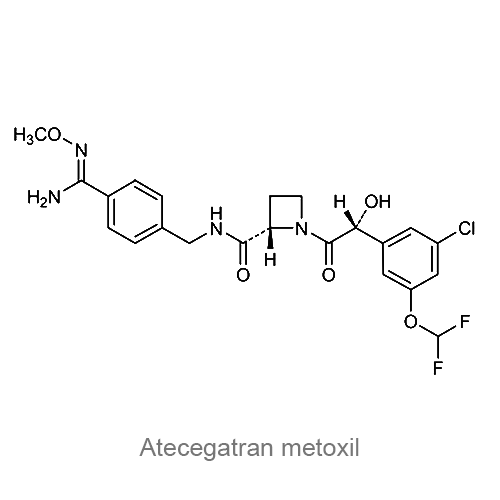 Структурная формула Атецегатран метоксил