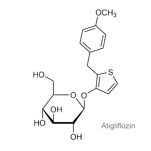 Атиглифлозин структурная формула