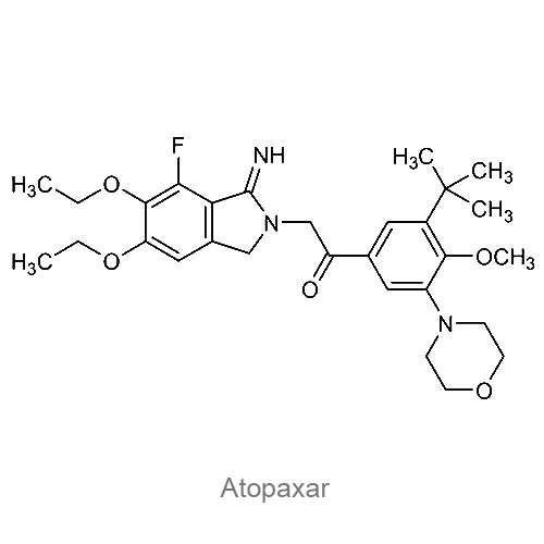 Структурная формула Атопаксар