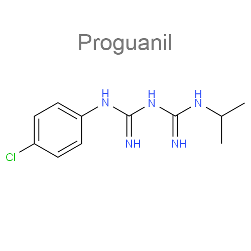 Структурная формула 2 Атоваквон + Прогуанил