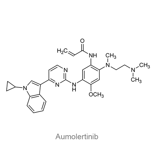 Структурная формула Аумолертиниб