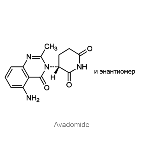 Структурная формула Авадомид