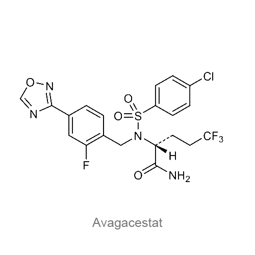 Структурная формула Авагацестат