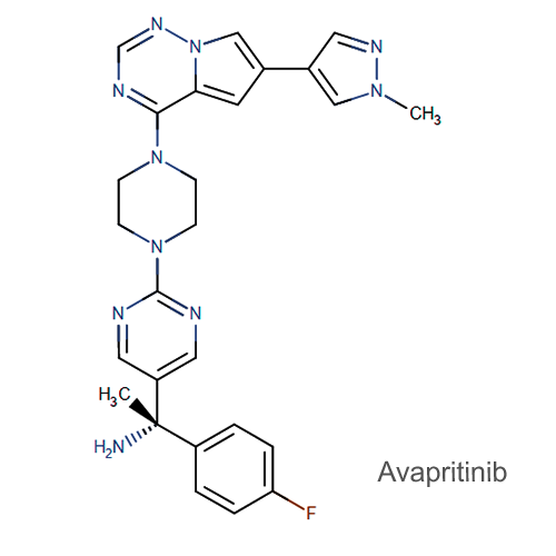 Структурная формула Авапритиниб