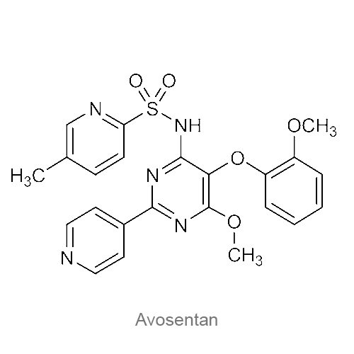 Структурная формула Авозентан