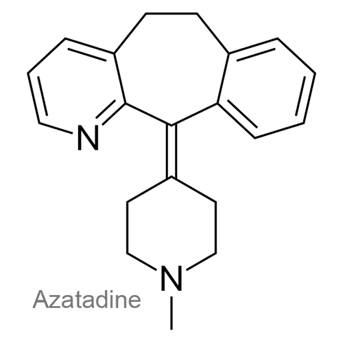 Структурная формула Азатадин + Псевдоэфедрин