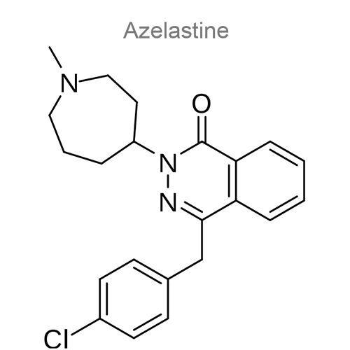 Структурная формула Азеластин + Флутиказон
