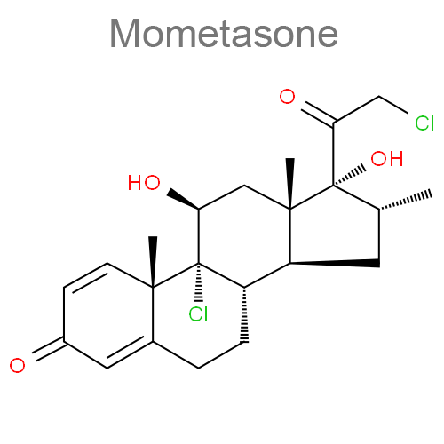 Структурная формула 2 Азеластин + Мометазон